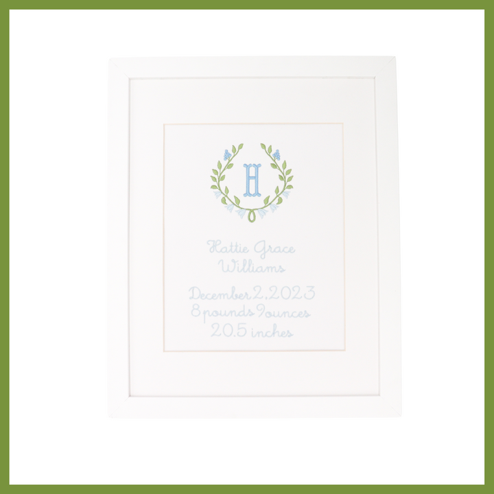 Wreath Birth Announcement