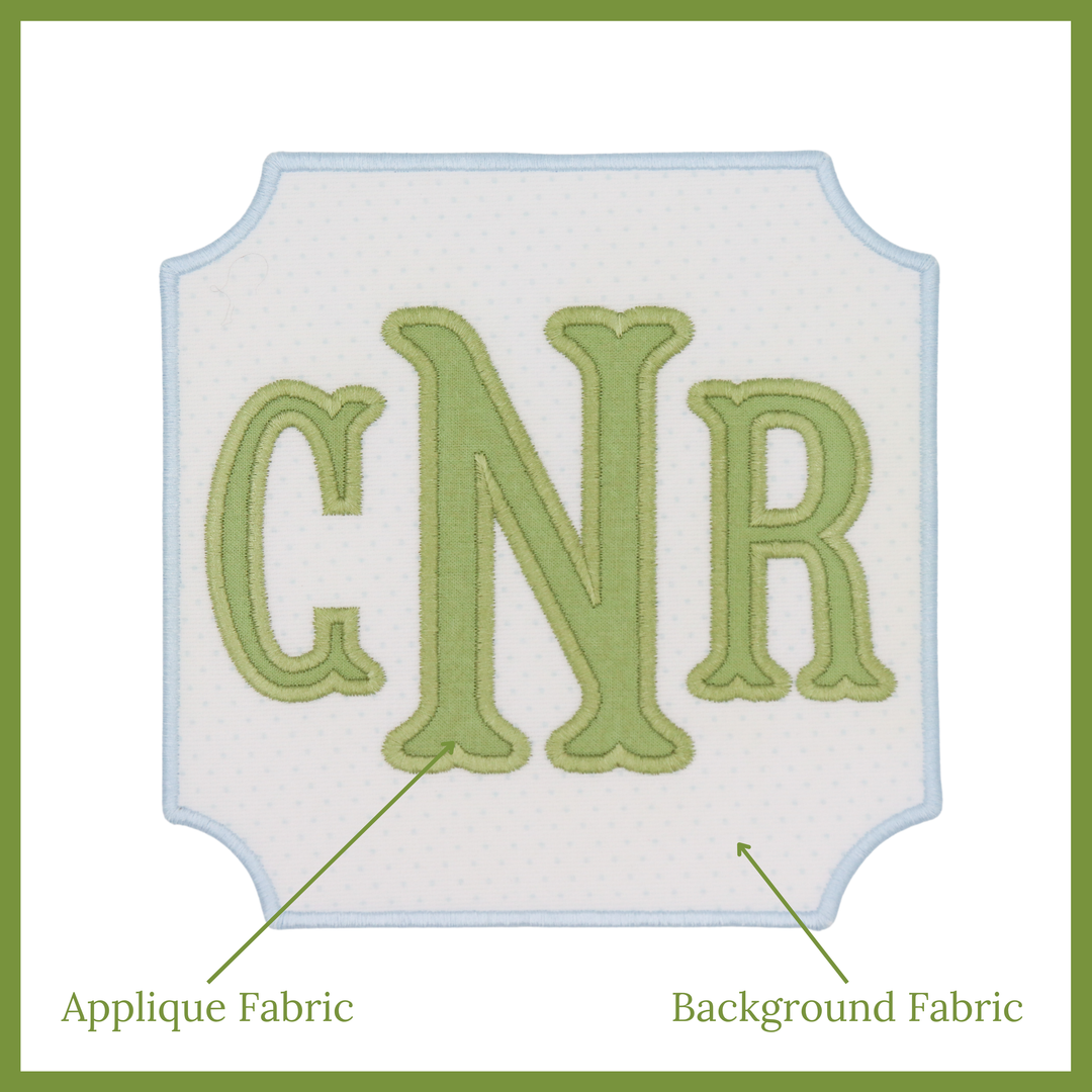 Applique Monogram Display Plaque