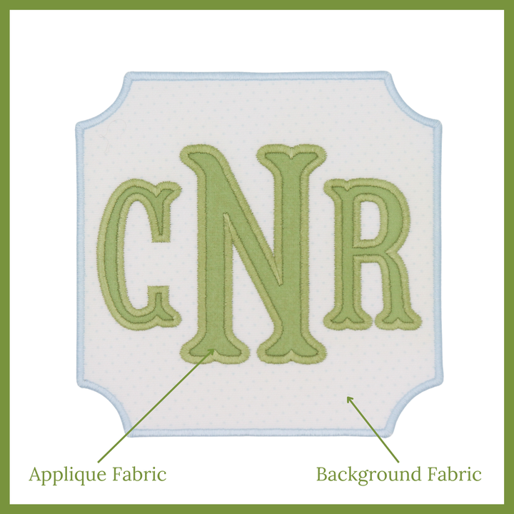 Applique Monogram Display Plaque