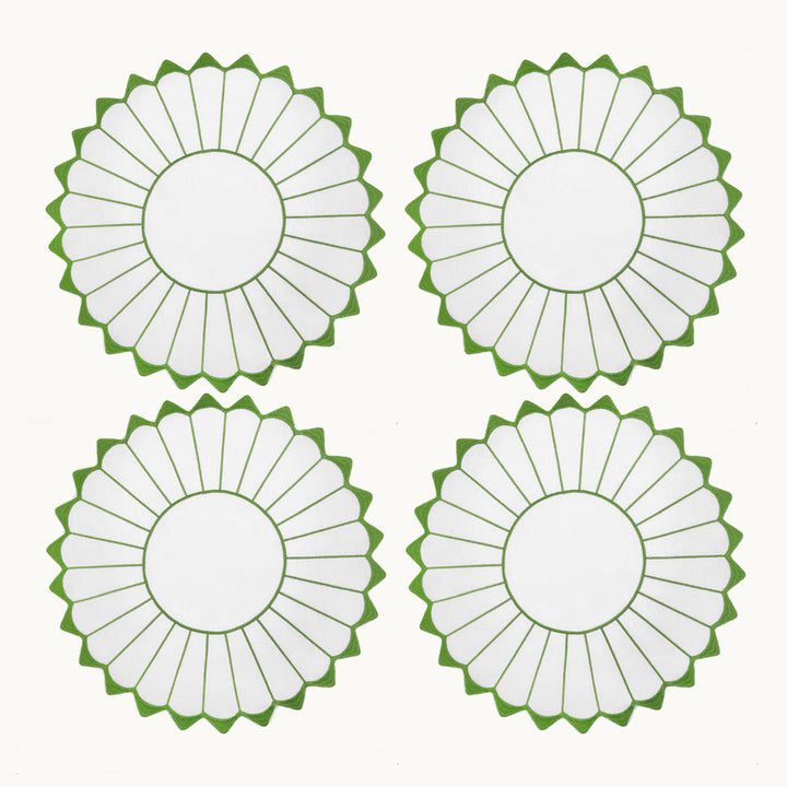 Charlotte green linen placemat (set of 4)